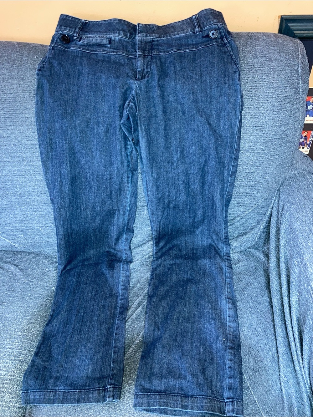 Denver Hayes Dark Blue Flare Jeans